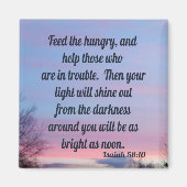 Isaiah 58:10 magnet (Vorne)