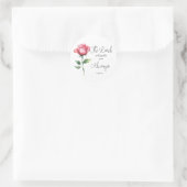 Isaiah 58:11 Blume Abschluss Bible Verse Runder Aufkleber (Tasche)