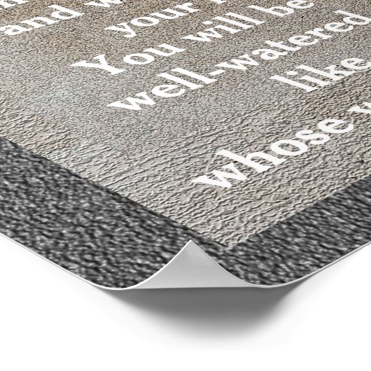 Isaiah 58:11 - Poster (Ecke)