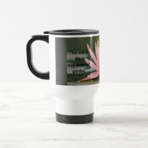 Isaiah 58:11 Wasserlily Travel Mug Reisebecher