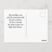 Isaiah 58:6 Eine Art Fasten, die ich ausgewählt ha Postkarte (Rückseite)