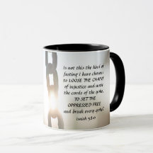 Isaiah 58:6 Eine Art Fasten, die ich ausgewählt ha