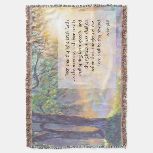 Isaiah 58:8 decke (Vorderseite Vertikal)