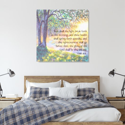 Isaiah 58:8 leinwanddruck (Insitu (Schlafzimmer))