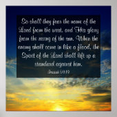 Isaiah 59:19 Poster (Vorne)