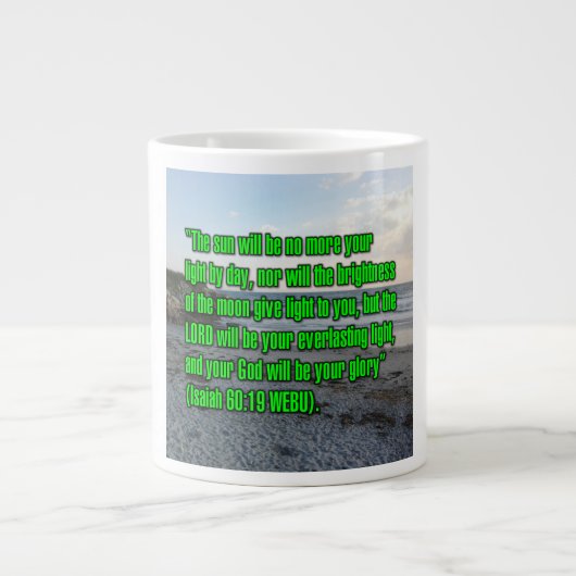 Isaiah 60:19 WEBU Mug Jumbo-Tasse (Vorderseite)