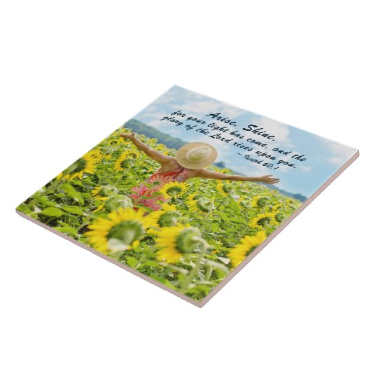 Isaiah 60:1 Ankunft Shine für Ihr Licht ist gekomm Fliese (Seite)