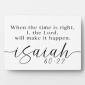 Isaiah 60:22 Bauernhaus Bibelschrift Fotoplatte (Vorderseite)