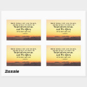 Isaiah 60:2 Dunkelheit soll die Erdbibel bedecken Rechteckiger Aufkleber (Blatt)