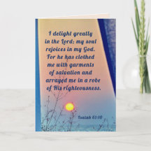 Isaiah 61:10 Ich freue mich sehr in der Lord Bible