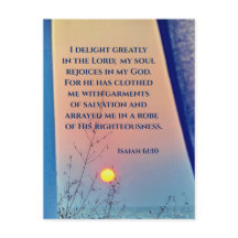 Isaiah 61:10 Ich freue mich sehr in der Lord Bible