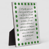 Isaiah 61:10 Plaque Fotoplatte (Seite)