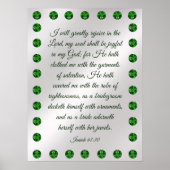 Isaiah 61:10 Poster (Vorne)