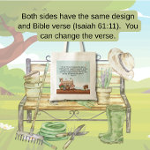 Isaiah 61:11 Bible Verse Spring Garden Tragetasche