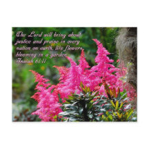 Isaiah 61:11 Pink Floral Inspiration