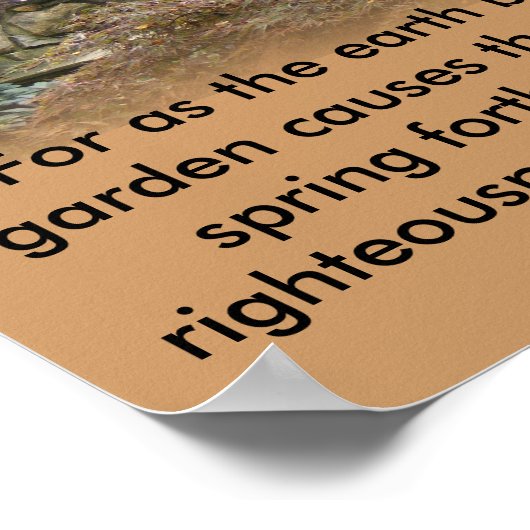 Isaiah 61:11 poster (Ecke)