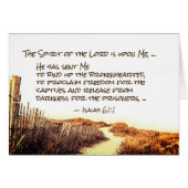 Isaiah 61:1,3 Bind up the brokenhearted, Card (Vorderseite (Horizontal))