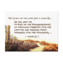 Isaiah 61:1,3 Binden Sie das zerbrochene Herz, Sch