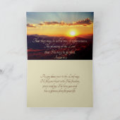 Isaiah 61:3 Er schickte mich, Schönheit für Asche  Karte (Innenseite)