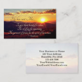 Isaiah 61:3 "Öl der Freude zum Trauern", Bibelvers Visitenkarte (Vorne/Hinten)