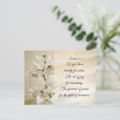 Isaiah 61:3 Schönheit für Retter, Bibelverse, Orch Postkarte (Stehend Vorderseite)