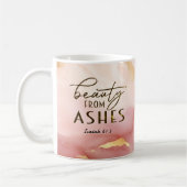 Isaiah 61 3 Schönheit von Ashes Bible Verse Pink Kaffeetasse (Links)