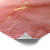 Isaiah 61 3 Schönheit von Ashes Bible Verse Pink Poster (Ecke)