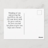 Isaiah 61 3 Schönheit von Ashes Bible Verse Pink Postkarte (Rückseite)