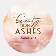 Isaiah 61 3 Schönheit von Ashes Bible Verse Pink