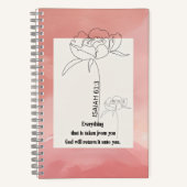 Isaiah 61:3 Spiral Notebook Notizblock (Vorderseite)