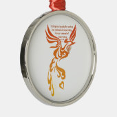 Isaiah 61 Phoenix Premium Round Ornament Aus Metall (Rechts)