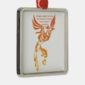 Isaiah 61 Phoenix Premium Square Ornament Aus Metall (Rechts)