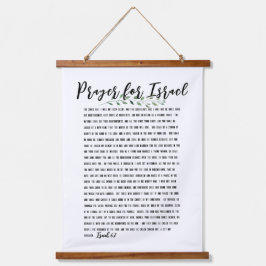 Isaiah 62 a Gebet für Israel Olive Branch Wood Wandteppich Mit Holzrahmen