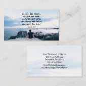 Isaiah 64:4, "Es hat kein Ohr gehört, Bibelverse Visitenkarte (Vorne/Hinten)