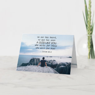 Isaiah 64:4 kein Ohr gehört hat, Bibel Verse Karte