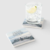 Isaiah 64:4 kein Ohr gehört hat, Bibel Verse Steinuntersetzer (Seitenansicht)