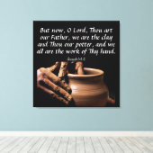 Isaiah 64:8 Leinwand (Insitu (Holzboden))