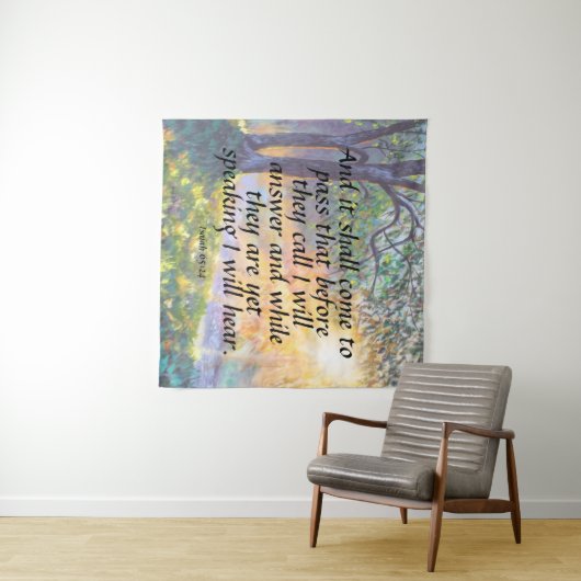 Isaiah 65:24 wandteppich (Beispiel (Horizontal))