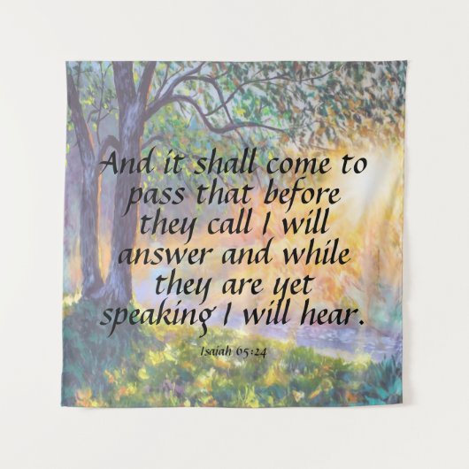 Isaiah 65:24 wandteppich (Vorderseite)