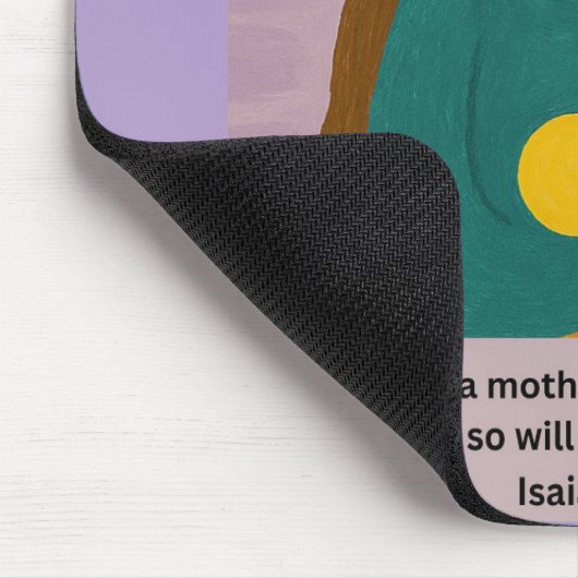 Isaiah 66:13 Comforting Mother and Baby Postcard Mousepad (Ecke)