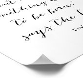 Isaiah 66:9 poster (Ecke)