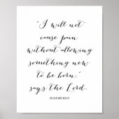 Isaiah 66:9 poster (Vorne)