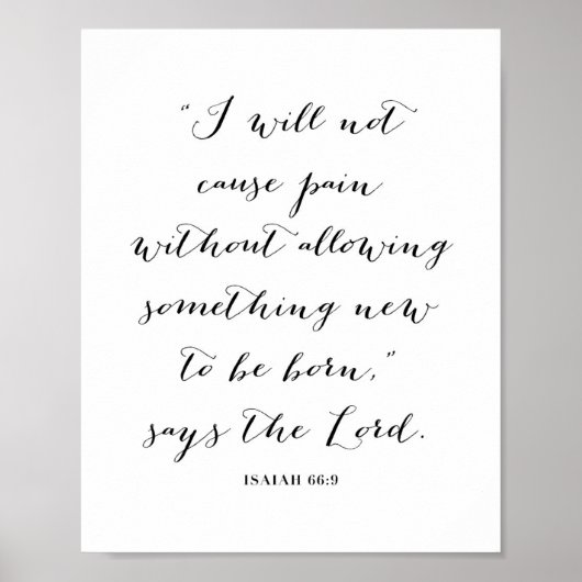 Isaiah 66:9 poster (Vorne)