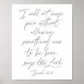 Isaiah 66:9 poster (Vorne)