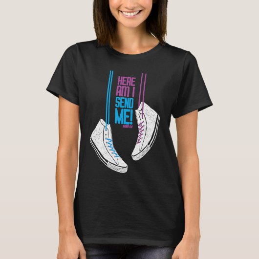 Isaiah 68 Hier bin ich Schick mir! T-Shirt (Vorderseite)