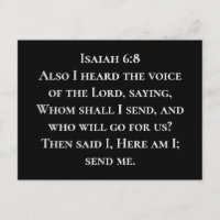Isaiah 6:8 Hier bin ich, Schick mir Christliche Mi