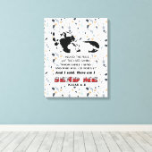 Isaiah 6:8. Hier bin ich! Schicken Sie mir Leinwanddruck (Insitu (Holzboden))