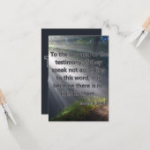 Isaiah 8:20 KJV Bible Scripture Pic Greeting Karte (Vorderseite/Rückseite Beispiel)