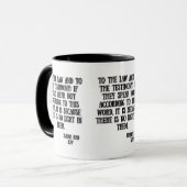 Isaiah 8:20 KJV Bible Scripture Two-Tone Tasse (Vorderseite Links)