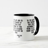 Isaiah 8:20 KJV Bible Scripture Two-Tone Tasse (VorderseiteRechts)